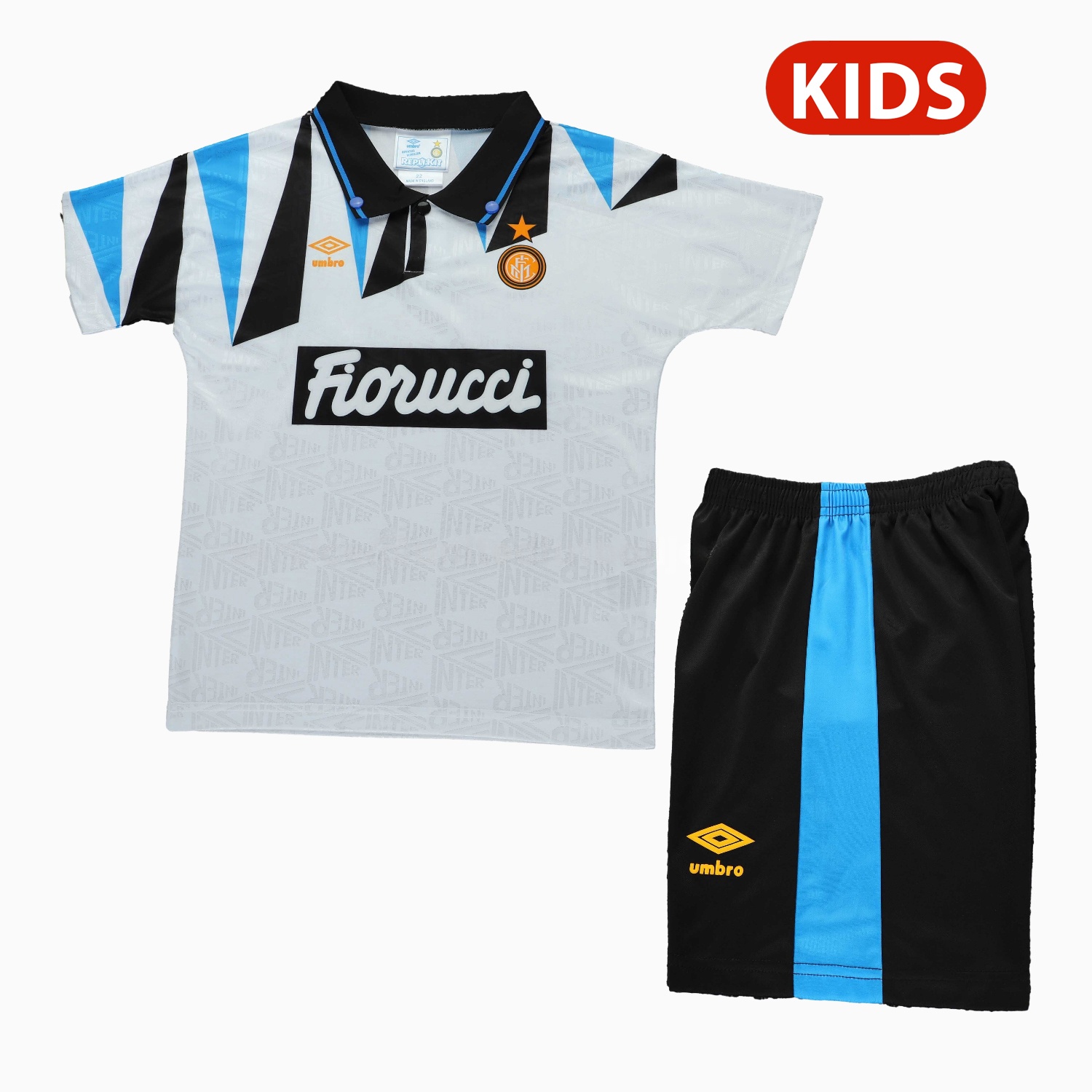 Retro Inter Milan 1992-93 Away Kids Kit - ManixJersey