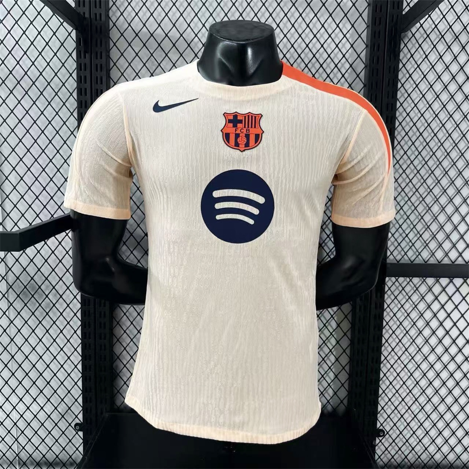 Barcelona 25-26 Beige Pre-Match Jersey - Player Version - ManixJersey