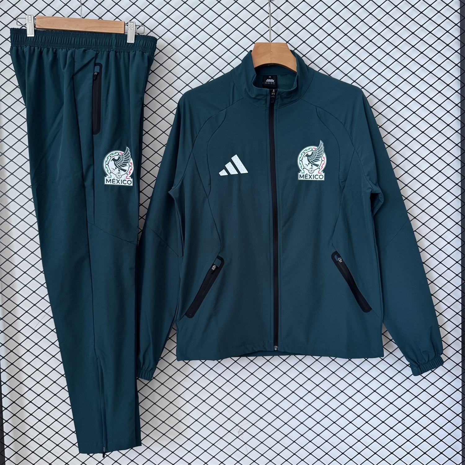 Mexico 2026 Windbreaker Training Set - Deep Green Top and Pants - ManixJersey