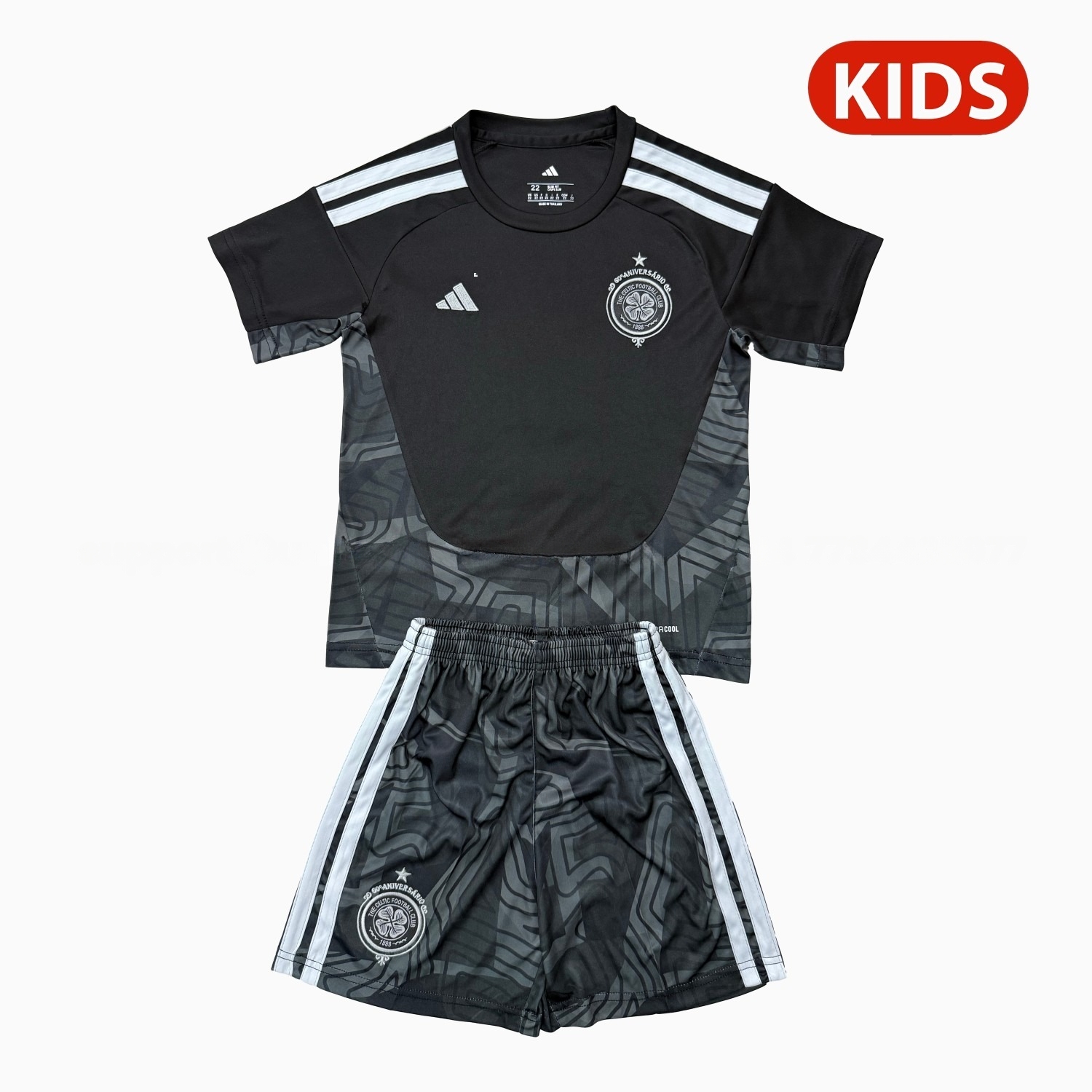 Celtic 26-27 Black Goalkeeper Kids Kit - ManixJersey