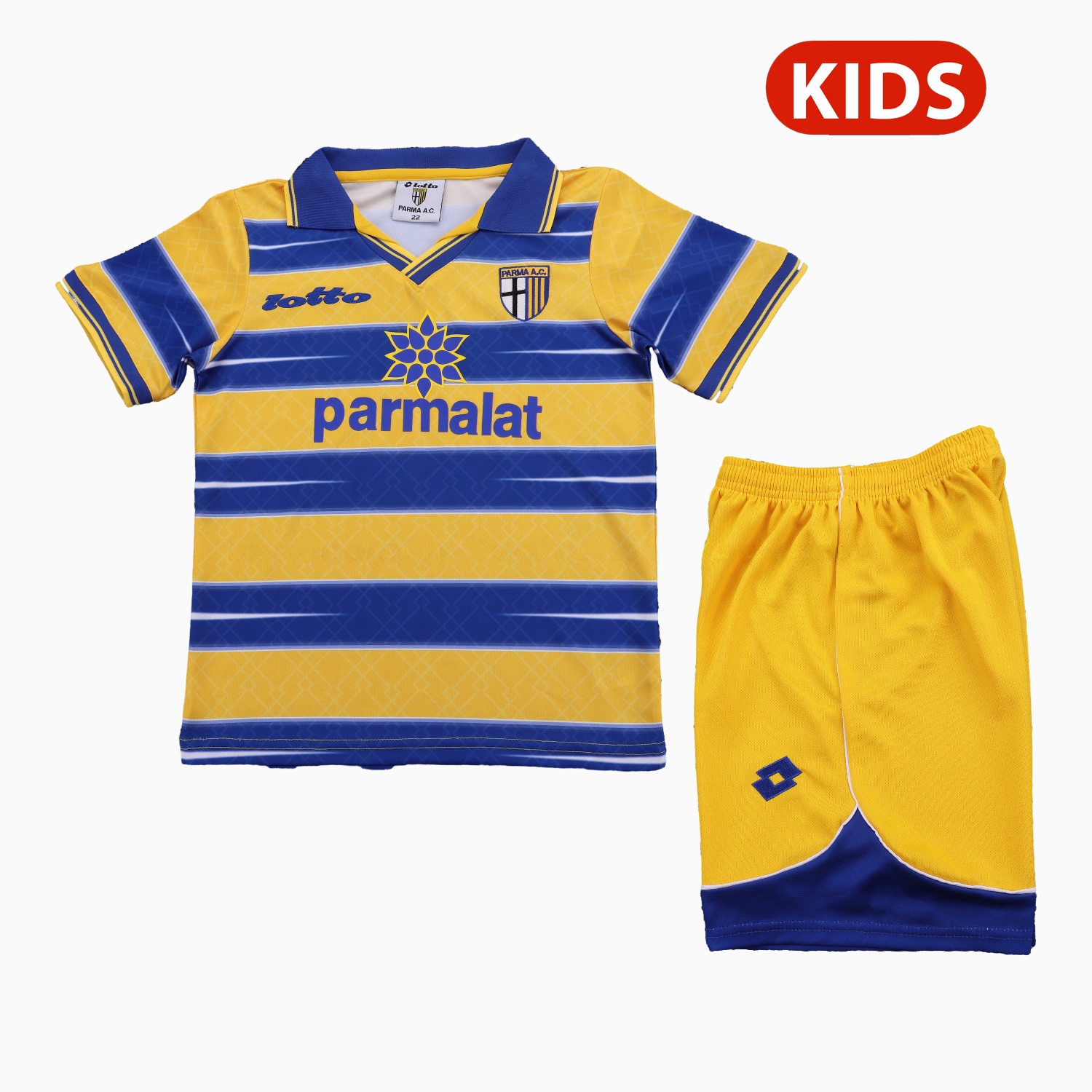 Retro Parma 1998-99 Home Kids Kit - ManixJersey