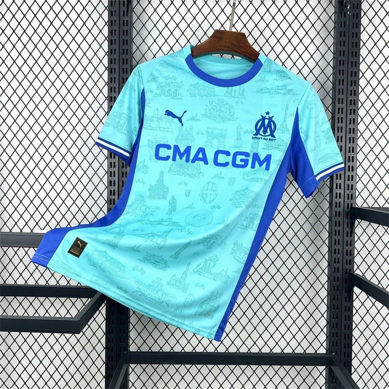 Marseille 25-26 Blue Goalkeeper Jersey - Fans Version - ManixJersey