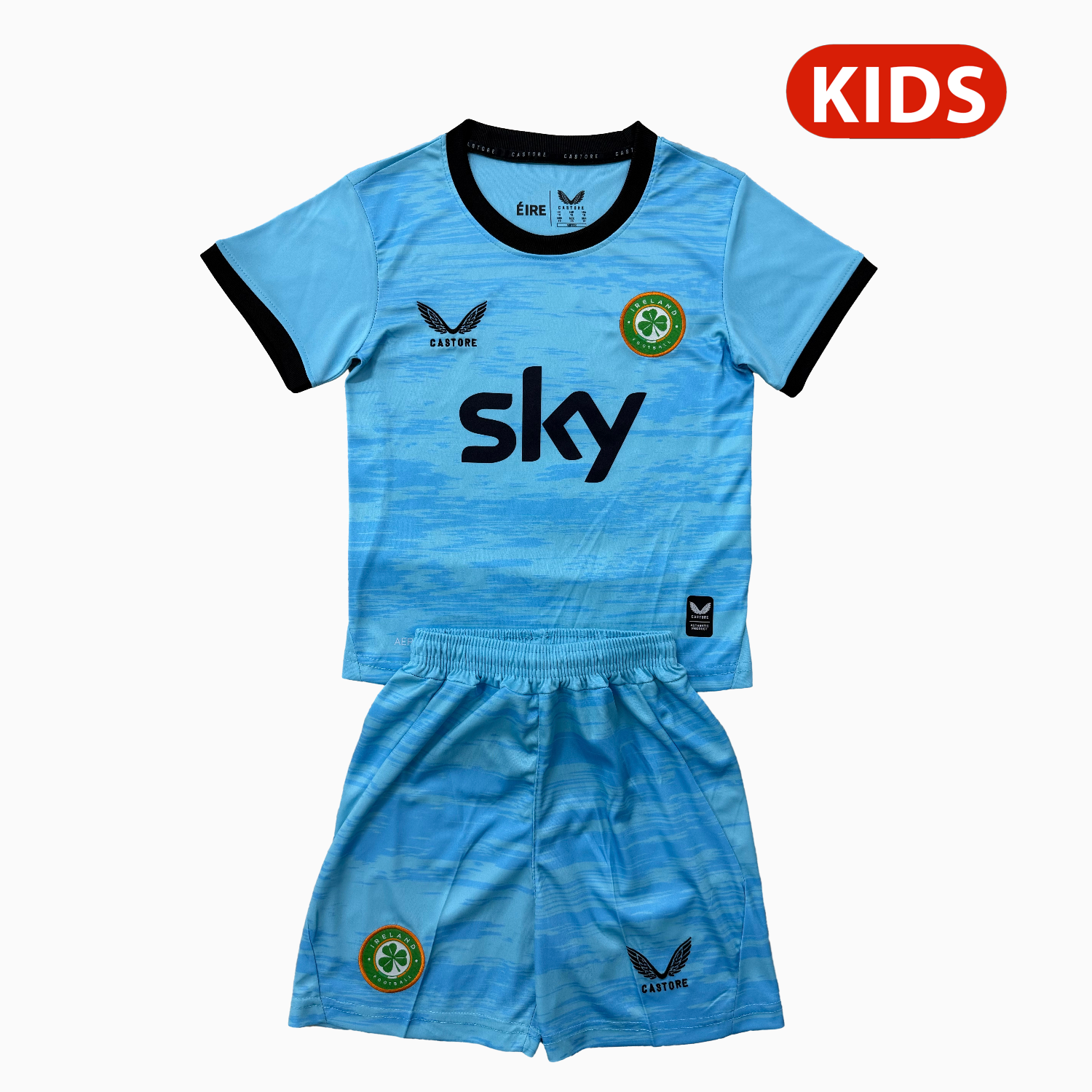 Ireland 2026 Blue Goalkeeper Kids Kit - ManixJersey