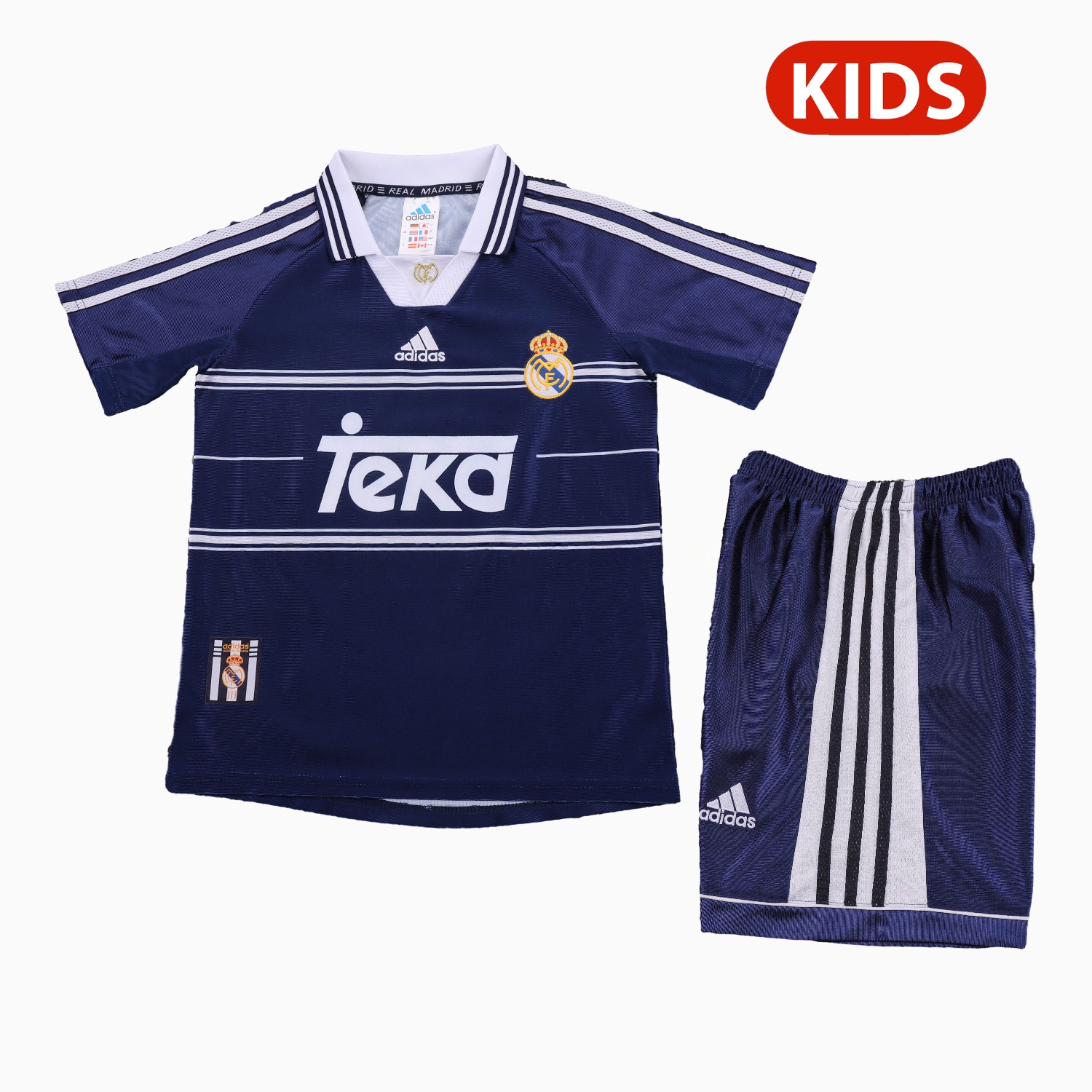 Retro Real Madrid 1998-99 Away Kids Kit - ManixJersey