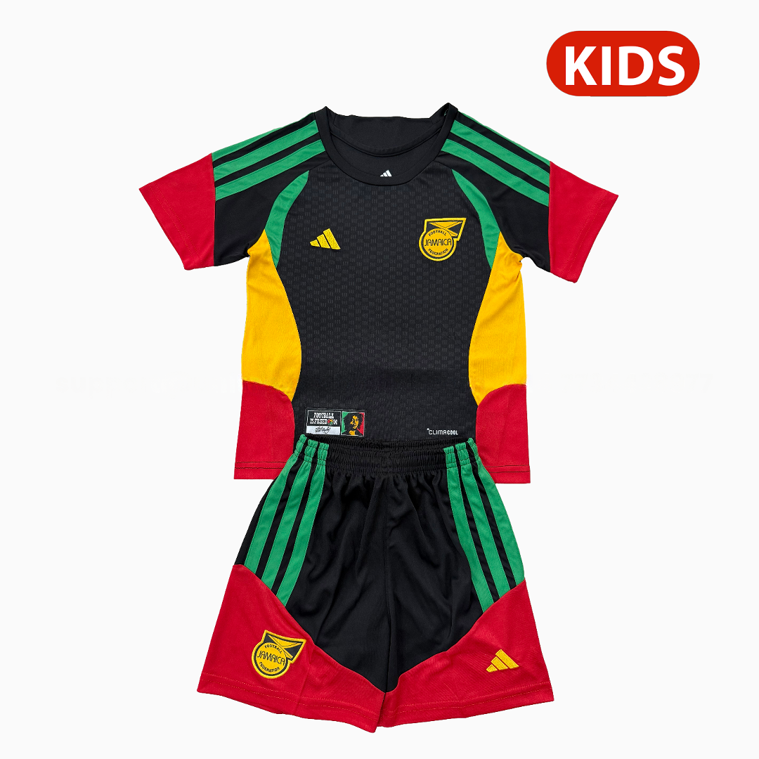 Jamaica 2026 Black Training Kids Kit - ManixJersey