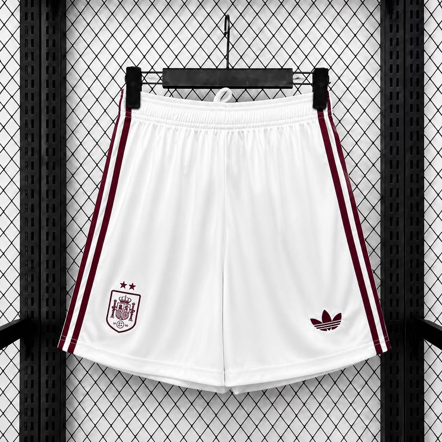 【Two-Crown Star】Spain 2026 Away White Shorts - Fans Version - ManixJersey