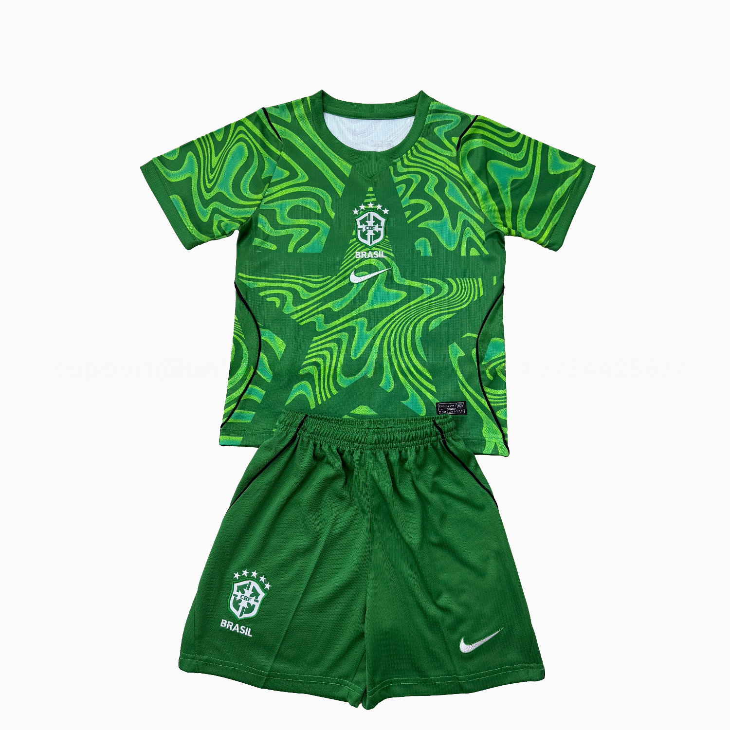 Brazil 2026 Green Goalkeeper Men's Adult Jersey Set - Fans Version - ManixJersey
