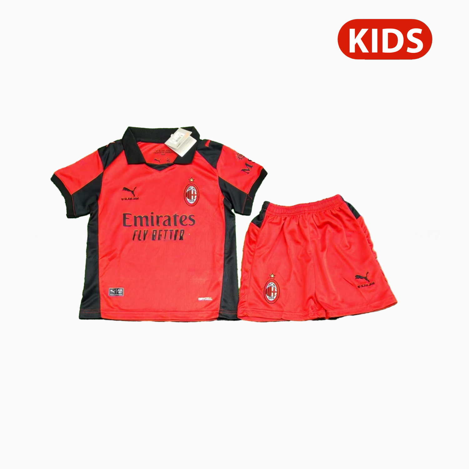 AC Milan 25-26 Fourth Red Kids Kit - ManixJersey