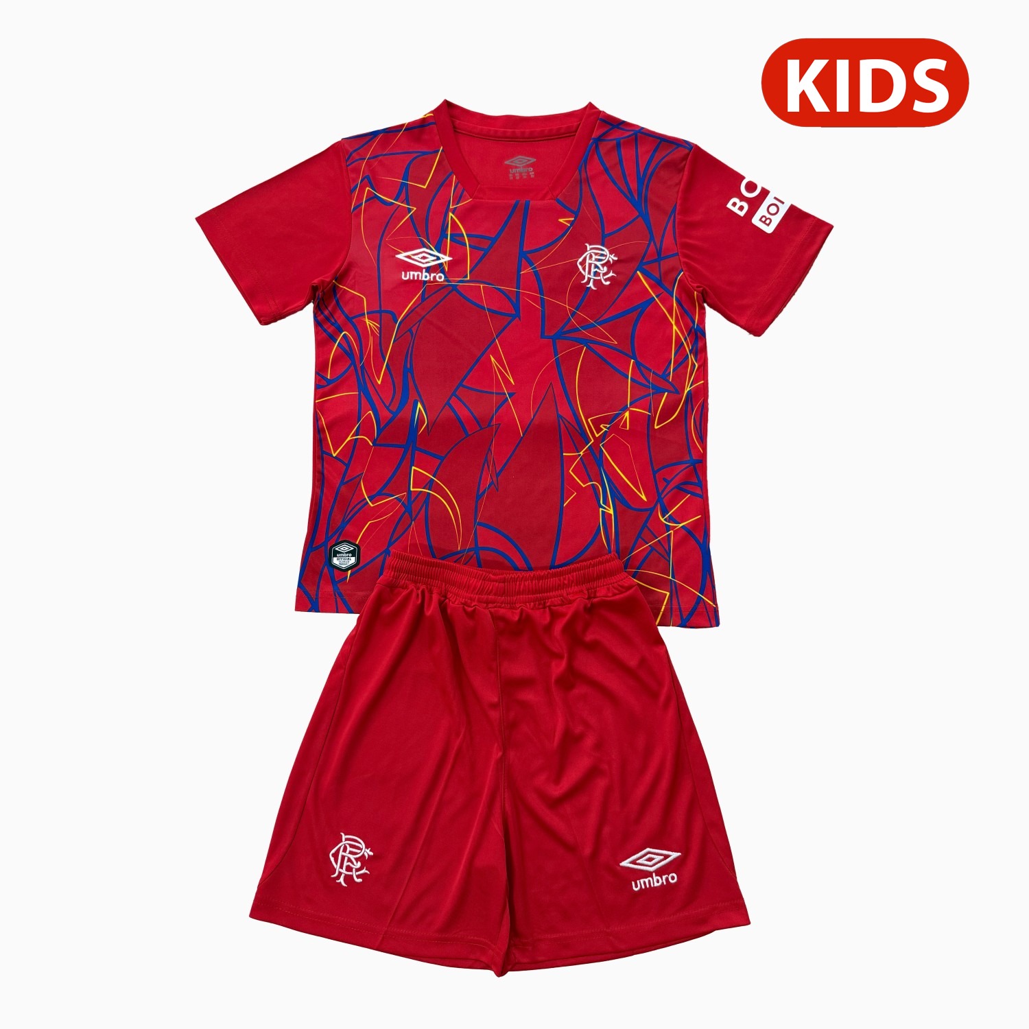 Glasgow Rangers 26-27 Red Goalkeeper Kids Kit - ManixJersey