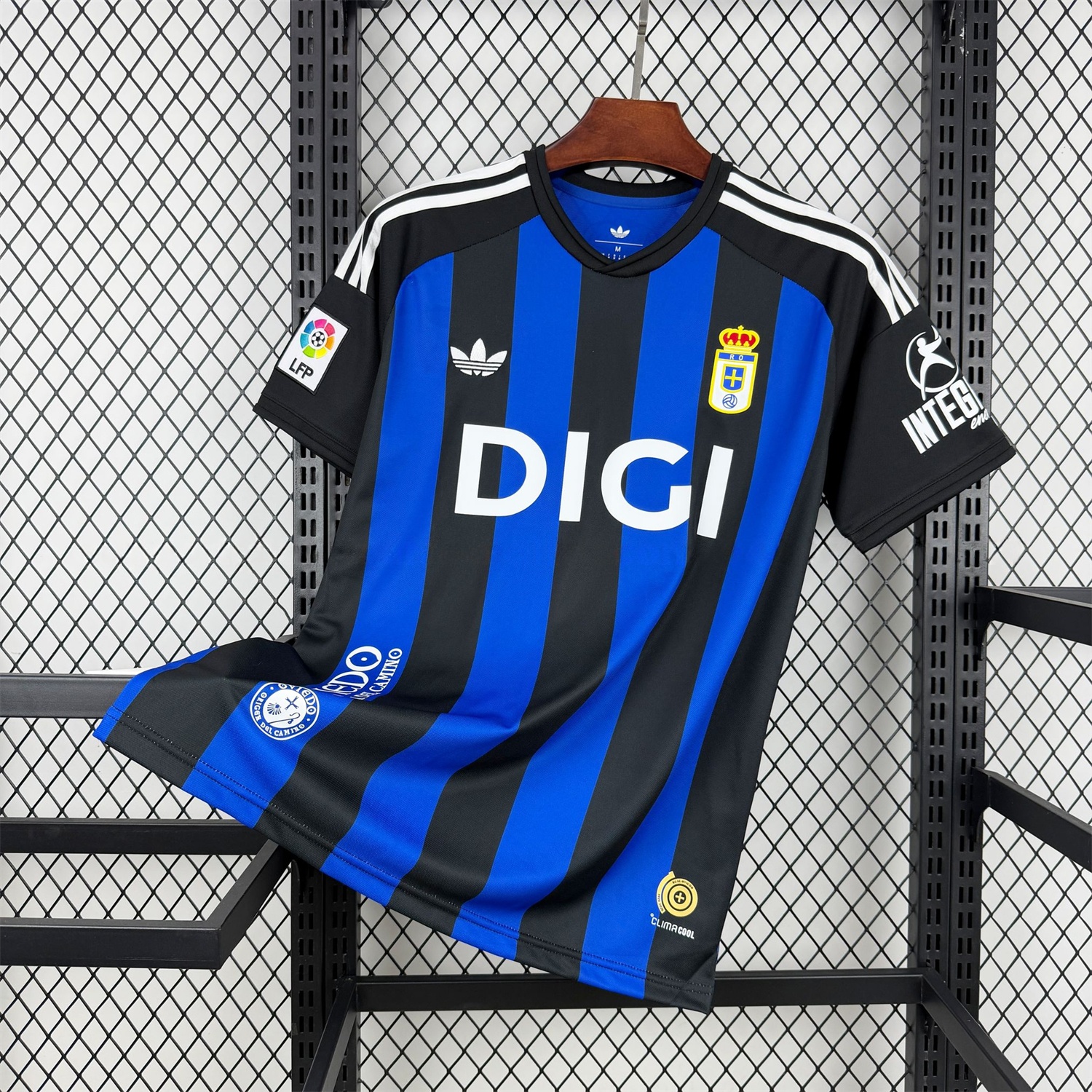 Real Oviedo 25-26 Deep Black With Royal Blue 100th Anniversary Jersey - Fans Version - ManixJersey