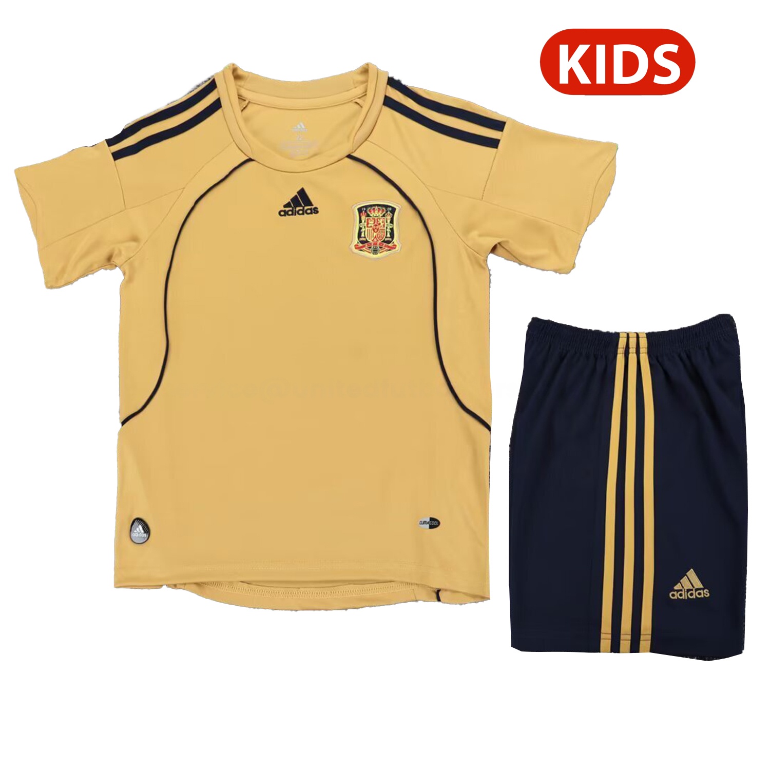 Retro Spain 2008 Away Kids Kit - ManixJersey