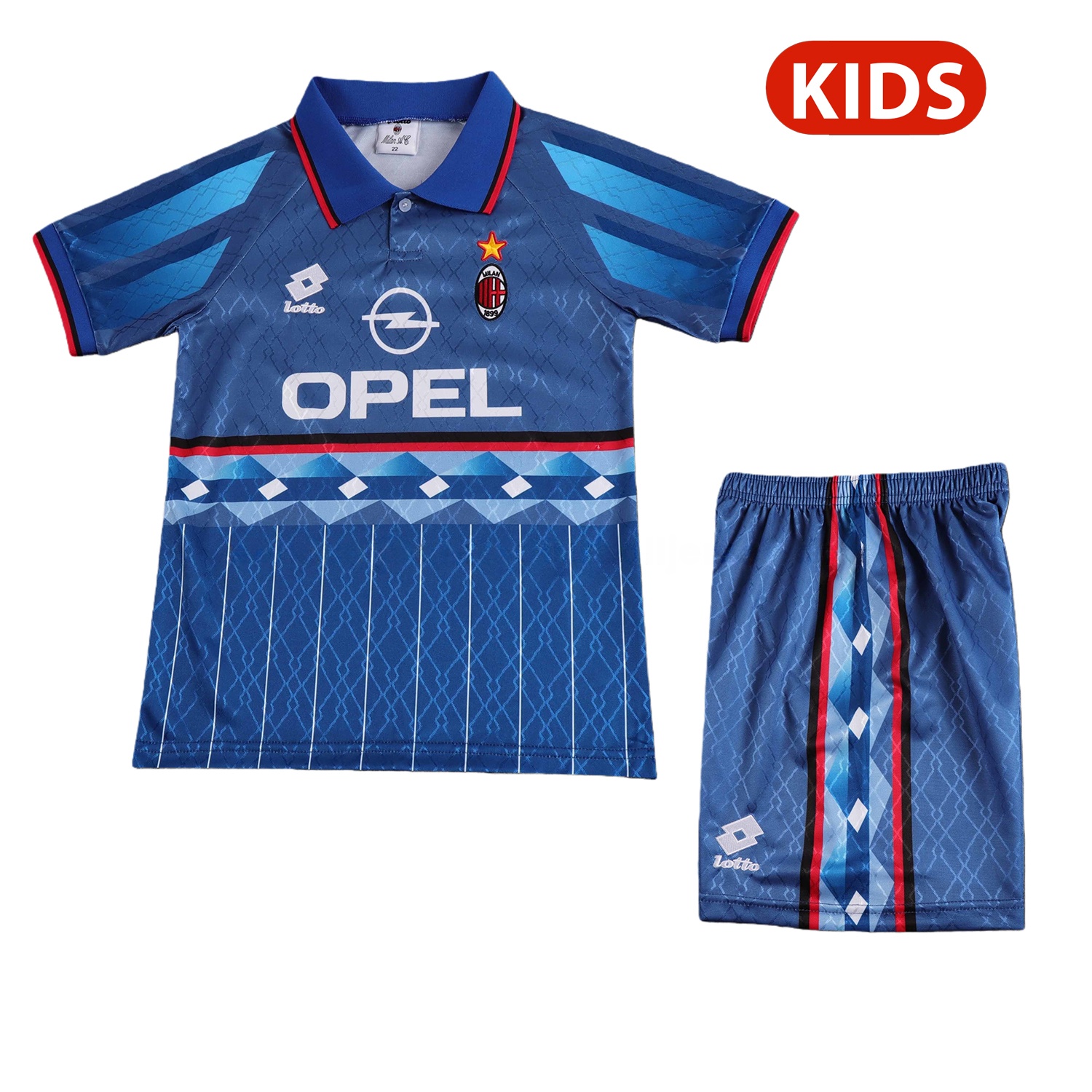 Retro AC Milan 1995-96 Away Kids Kit - ManixJersey