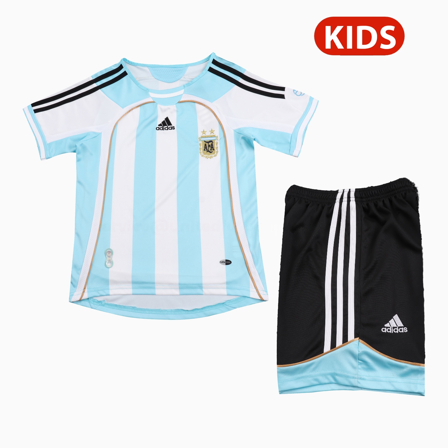 Retro Argentina 2006 Home Kids Kit - ManixJersey