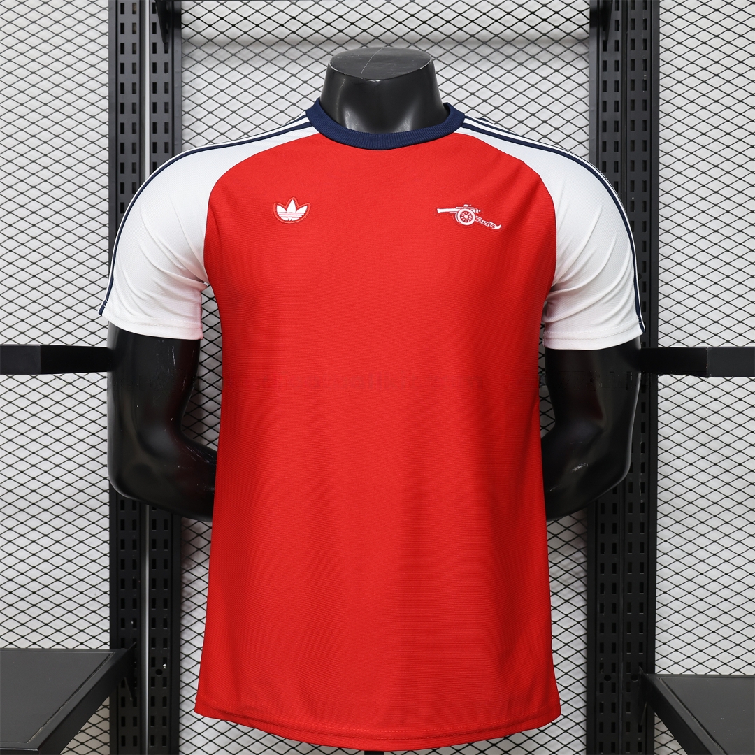 Arsenal 25-26 Red With White Casual Jersey - Player Version - ManixJersey