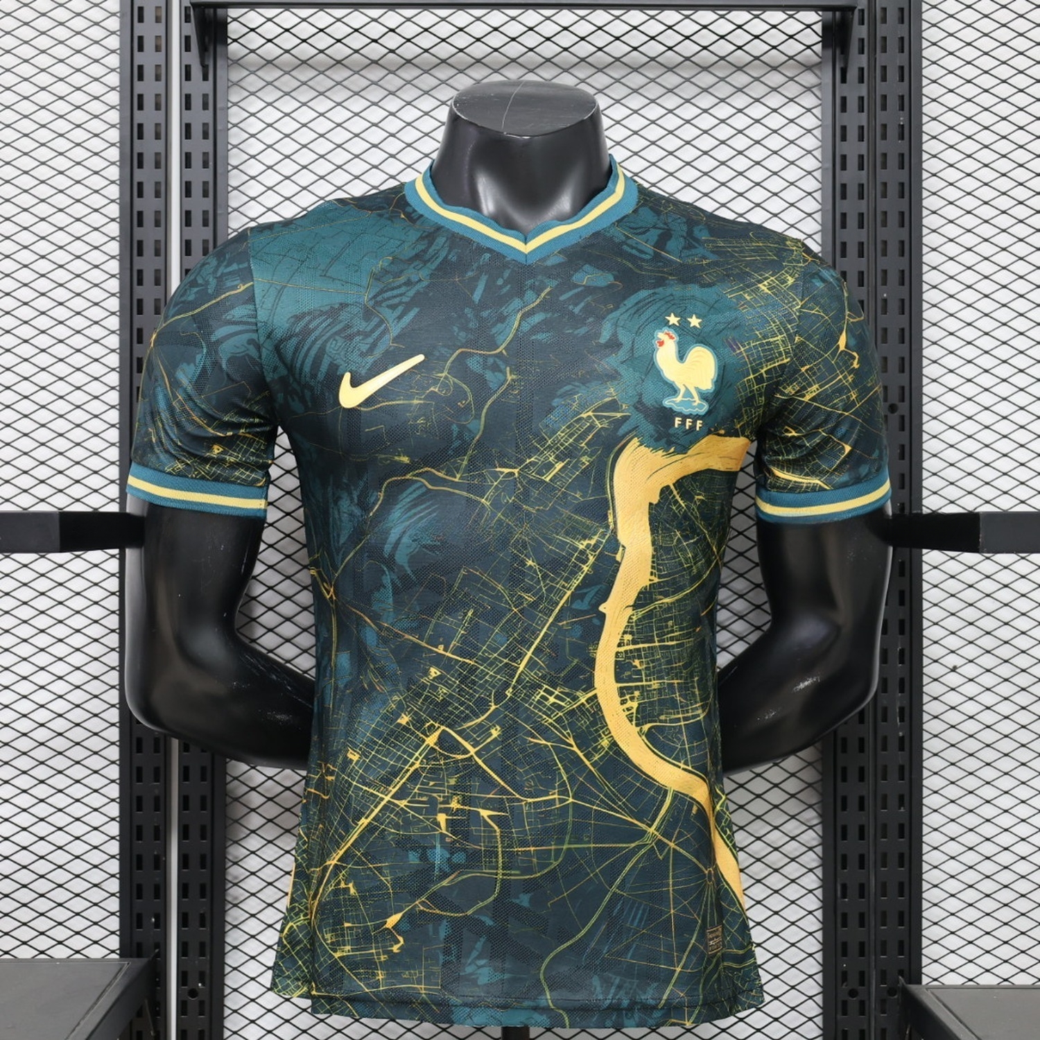 France 2026 Teal Gold Special Jersey - Player Version - ManixJersey