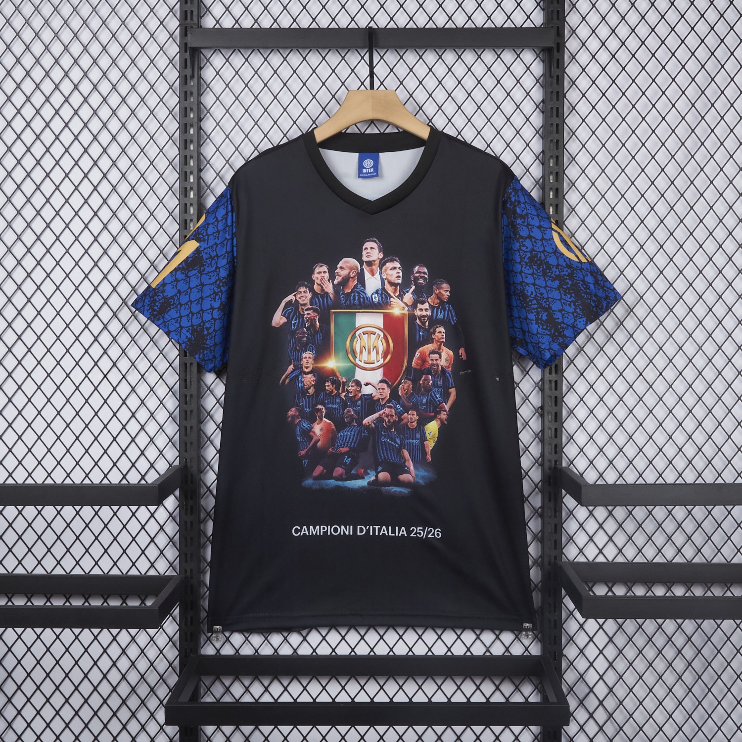 Inter Milan 2026 Serie A Champions Commemorative Black T-Shirt - ManixJersey