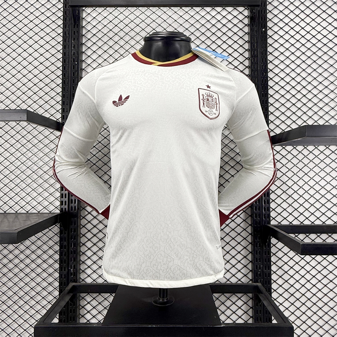 Spain 2026 Away Long Sleeves Jersey - Player Version - ManixJersey