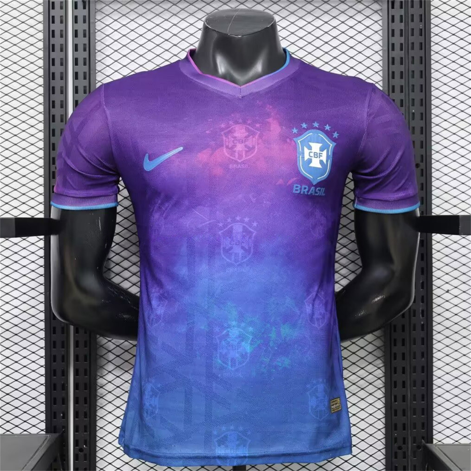Brazil 2026 Blue With Subtle Pattern Special Jersey - Player Version - ManixJersey