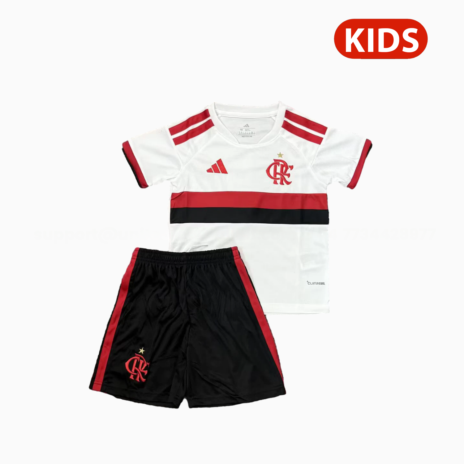 Flamengo 26-27 Away Unsponsored Kids Kit - ManixJersey