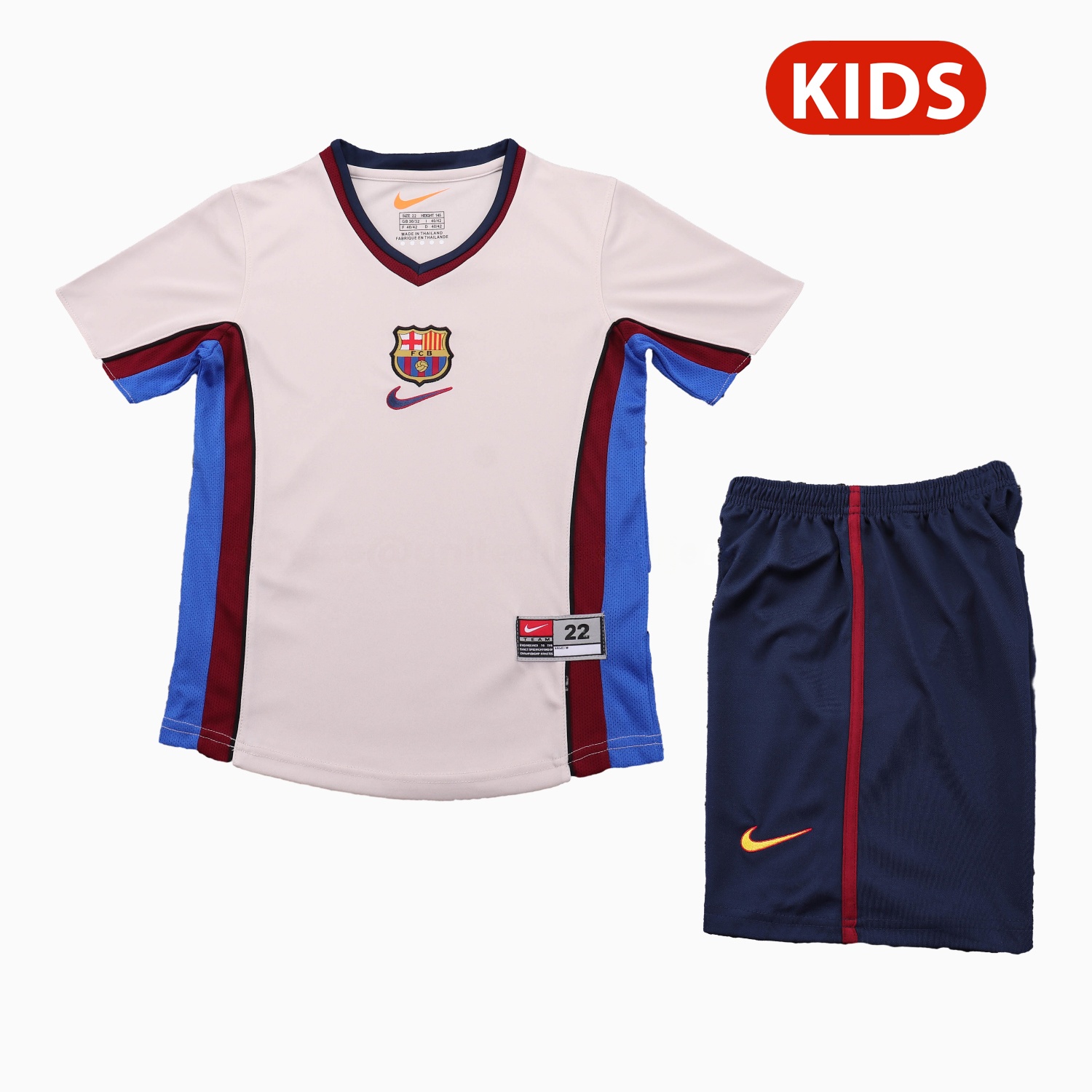 Retro Barcelona 1998-99 Away Kids Kit - ManixJersey