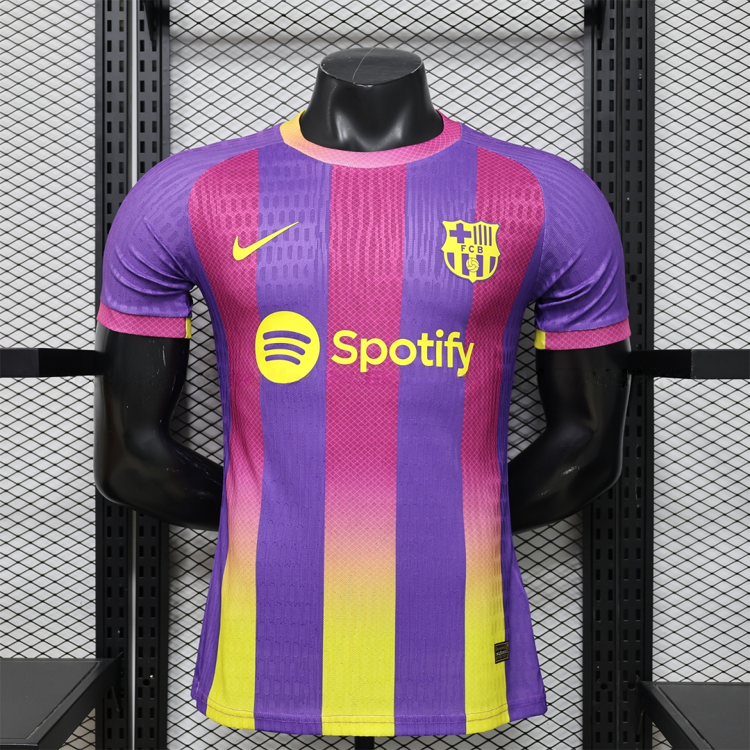 Barcelona 25-26 Purple Pink And Yellow Special Jersey - Player Version - ManixJersey