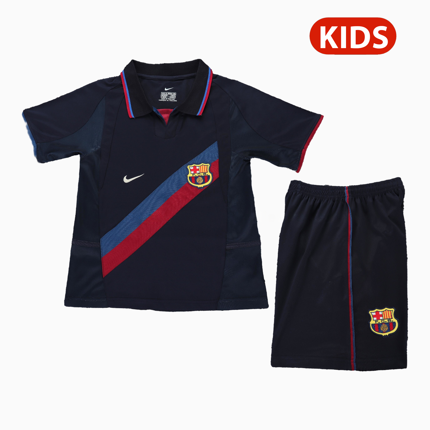 Retro Barcelona 2002-03 Third Kids Kit - ManixJersey