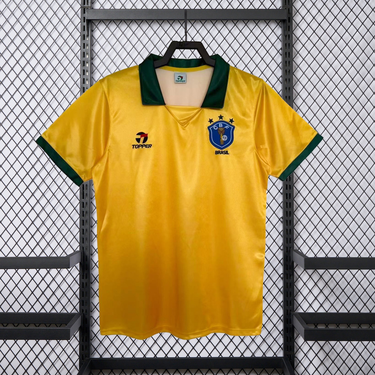 Retro Brazil 1988 Home Jersey - ManixJersey