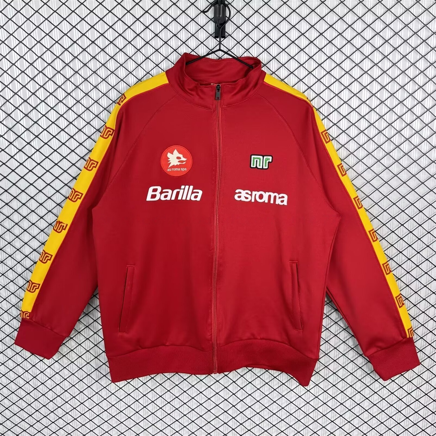 Retro AS Roma 1988-89 Home Windbreaker - ManixJersey