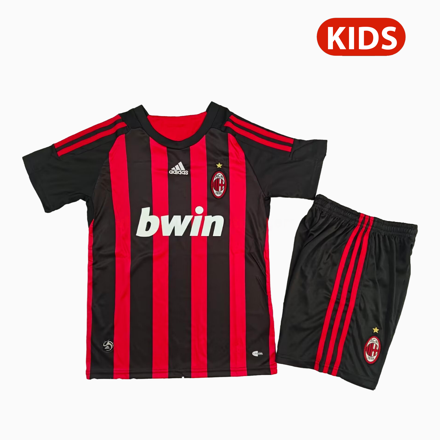 Retro AC Milan 2008-09 Home Kids Kit - ManixJersey
