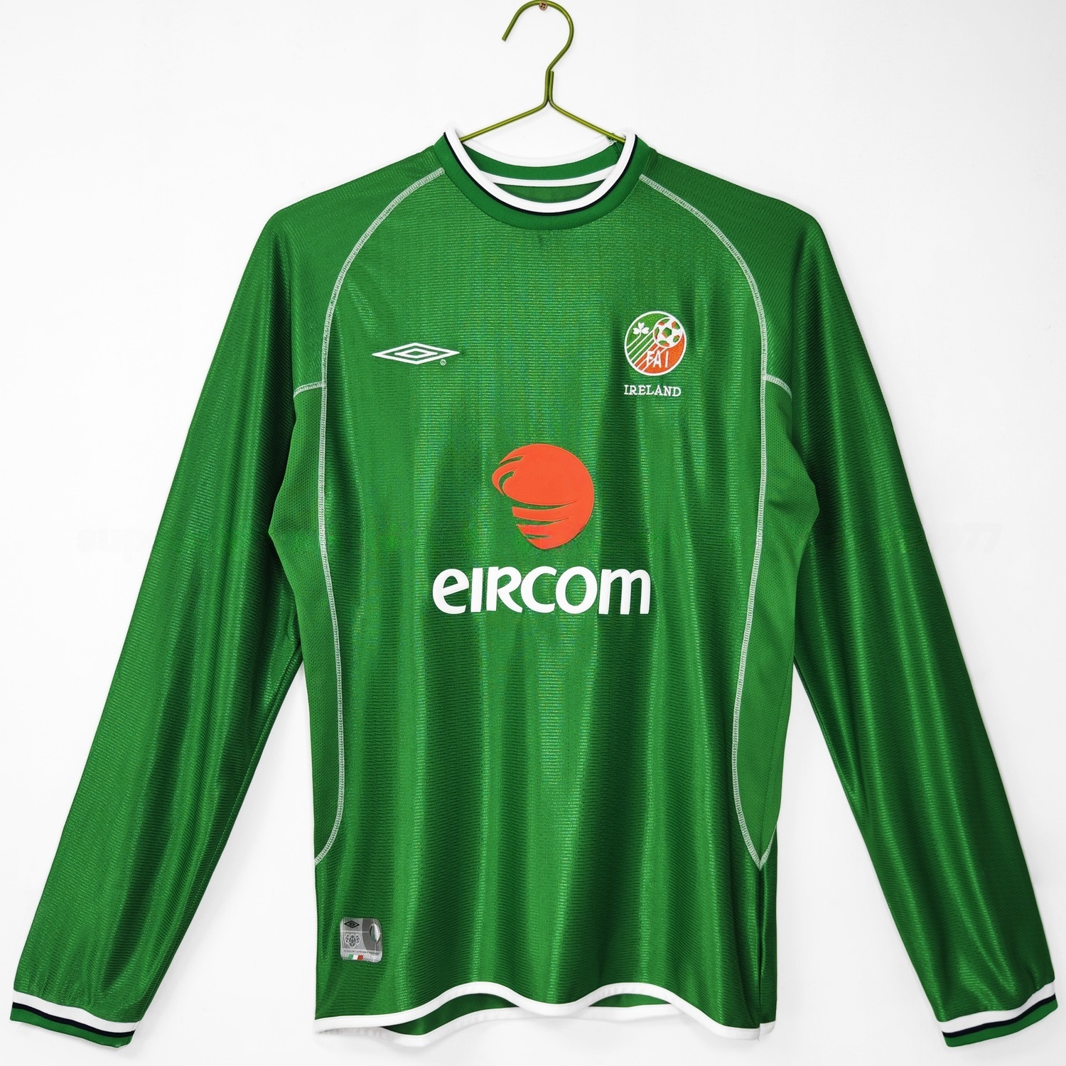 Retro Ireland 2002 Home Long Sleeves Jersey - ManixJersey