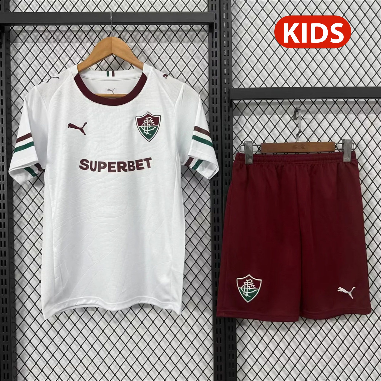 Fluminense 26-27 Away Kids Kit - ManixJersey