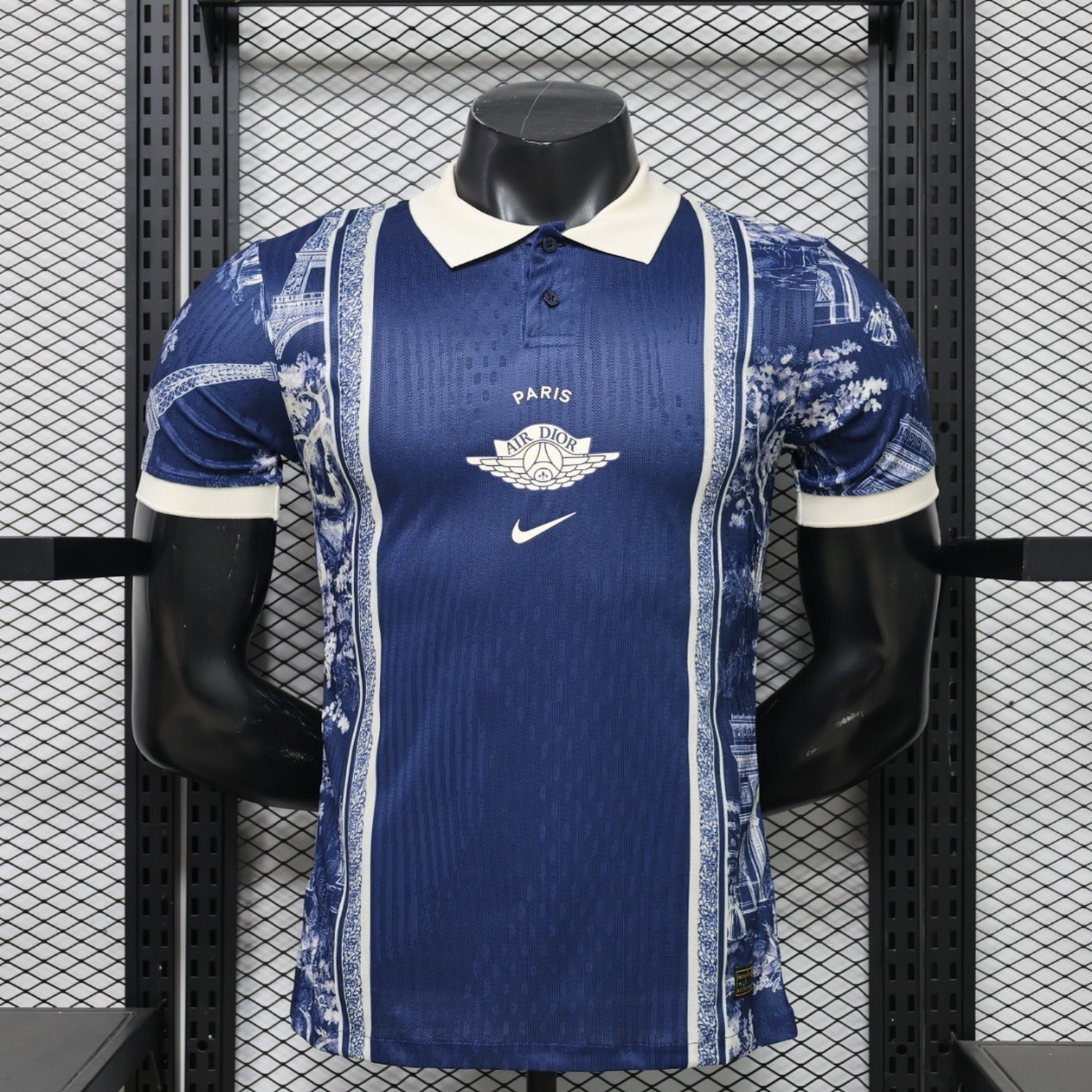 Paris Saint-Germain PSG 26-27 Navy White Porcelain Special Jersey - Player Version - ManixJersey