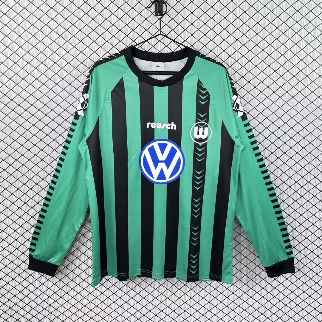 Retro Wolfsburg 1994-96 Away Long Sleeves Jersey - ManixJersey