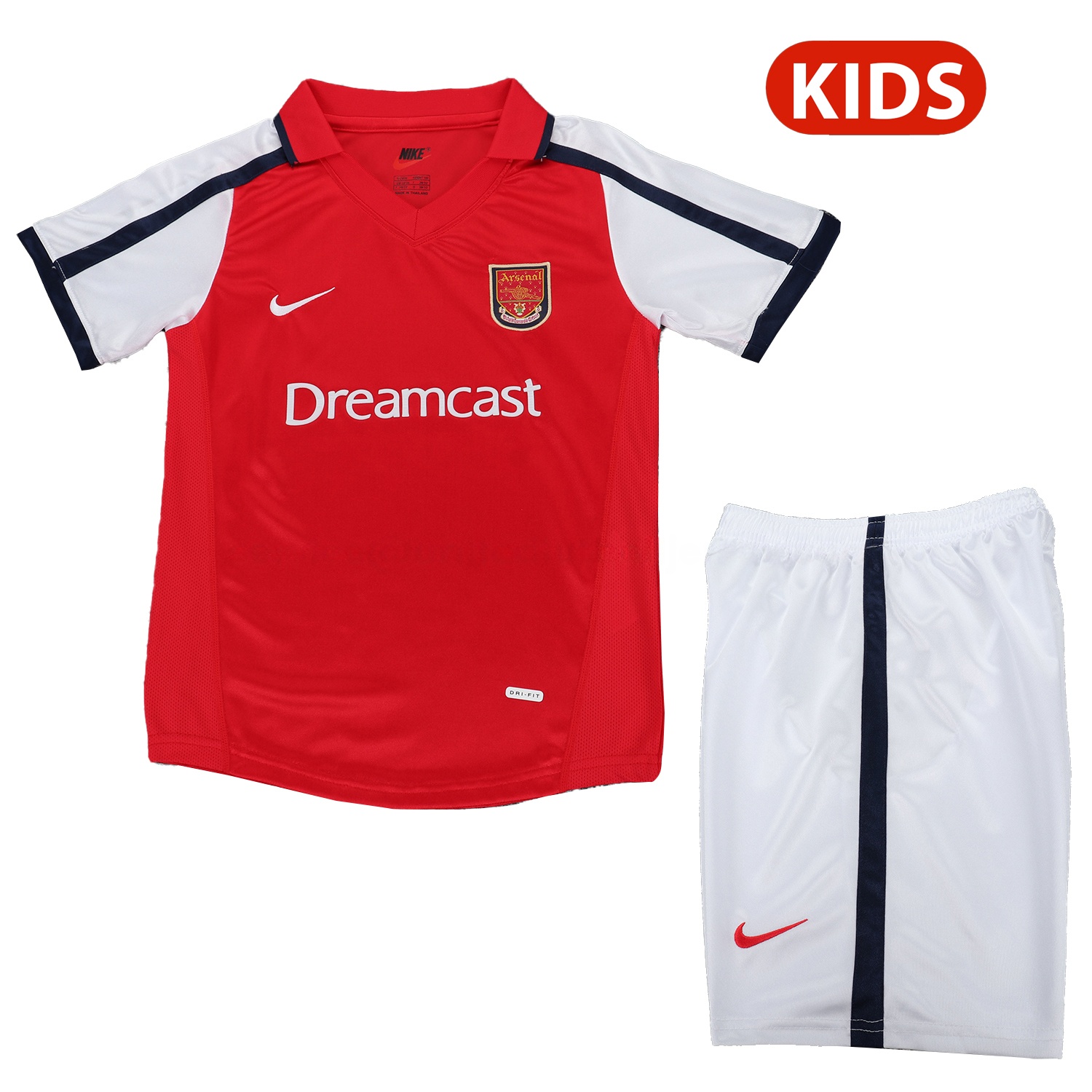 Retro Arsenal 2001-02 Home Kids Kit - ManixJersey