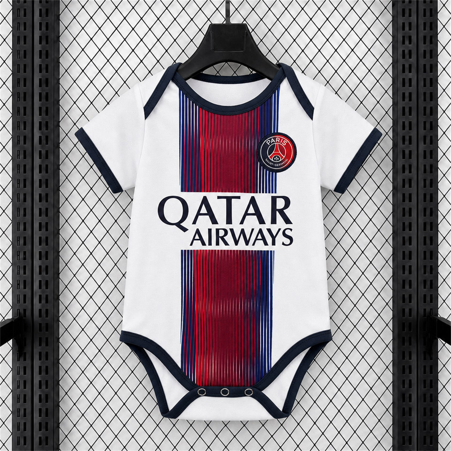Paris Saint-Germain PSG 26-27 Away Baby Crawling Suit - ManixJersey