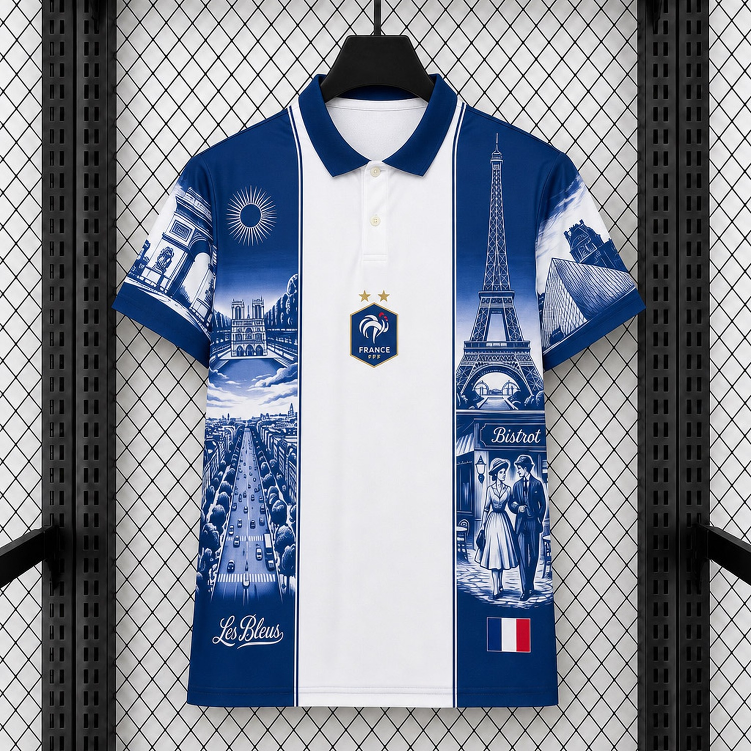 France 2026 Blue White Paris Special Polo Jersey - Fans Version - ManixJersey