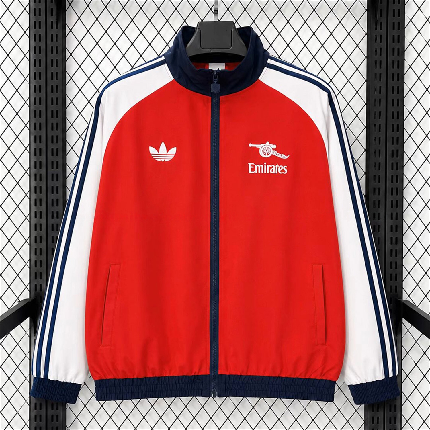 Arsenal 25-26 Originals Trefoil Windbreaker Jacket - Red - ManixJersey