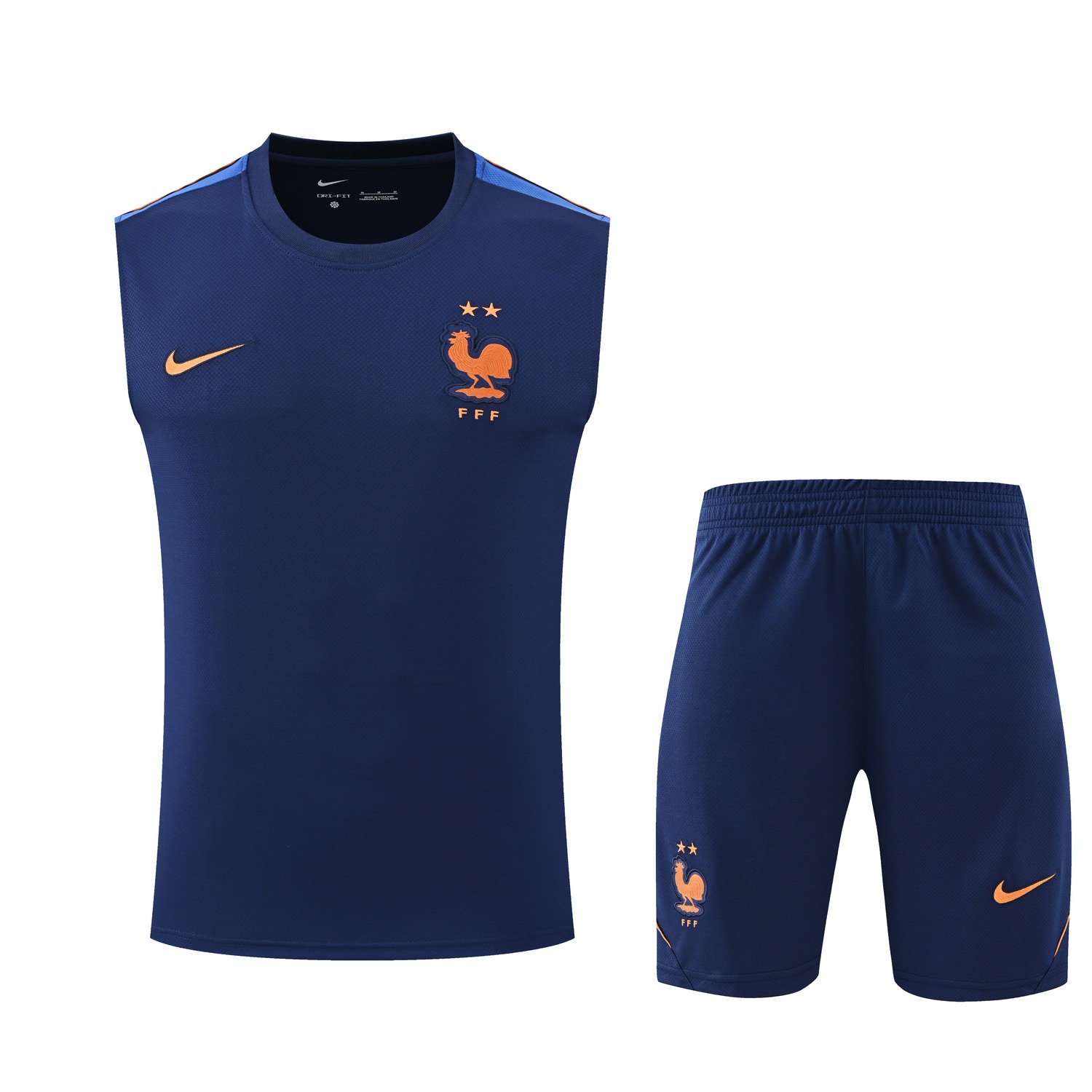 France 2026 Vest Training Set - Deep Blue Vest and Shorts - ManixJersey