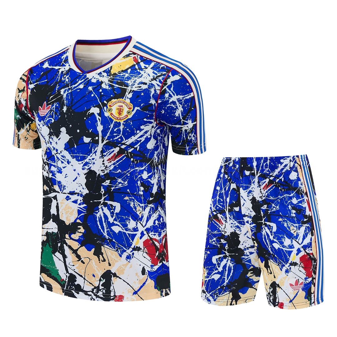 Manchester United 26-27 Retro Style Short-Sleeve Training Set - Colors Top & Colors Pants - ManixJersey