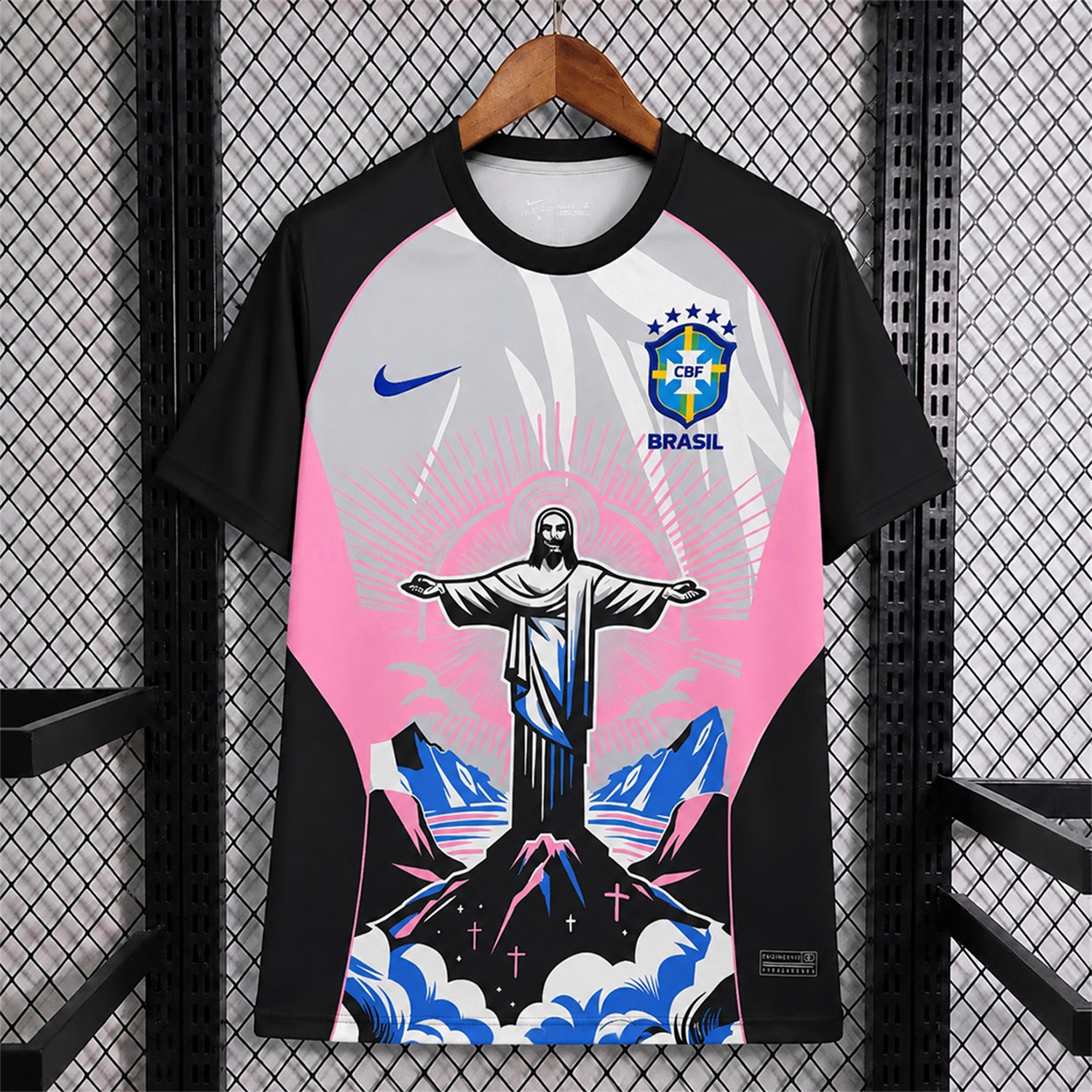 Brazil 2026 Gray With White Jesus Statue Special Jersey - Fans Version - ManixJersey