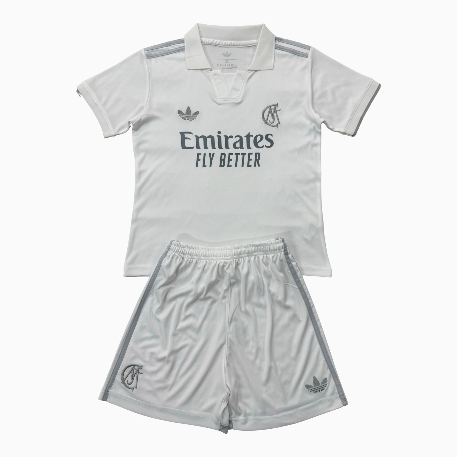 Real Madrid 26-27 Anniversary White Special Men's Adult Jersey Set - Fans Version - ManixJersey