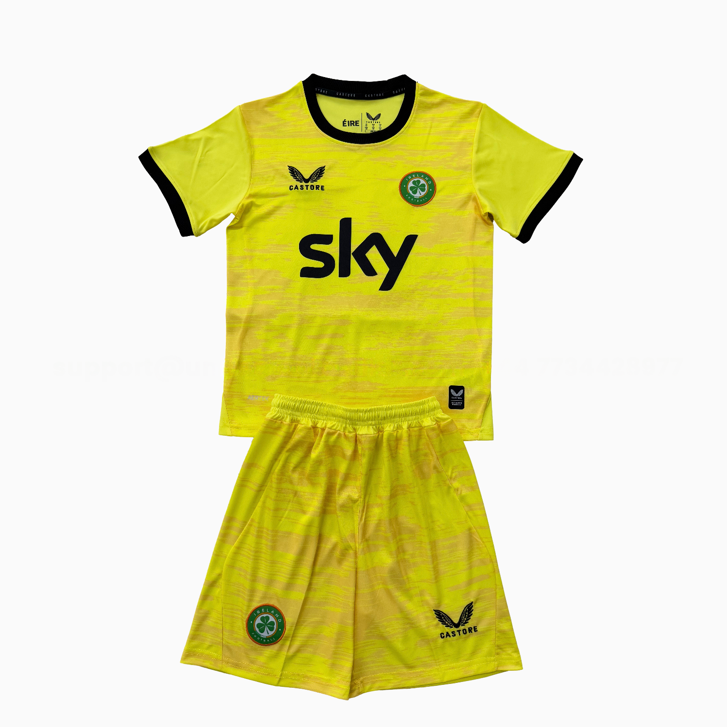 Ireland 2026 Yellow Goalkeeper Men's Adult Jersey Set - Fans Version - ManixJersey