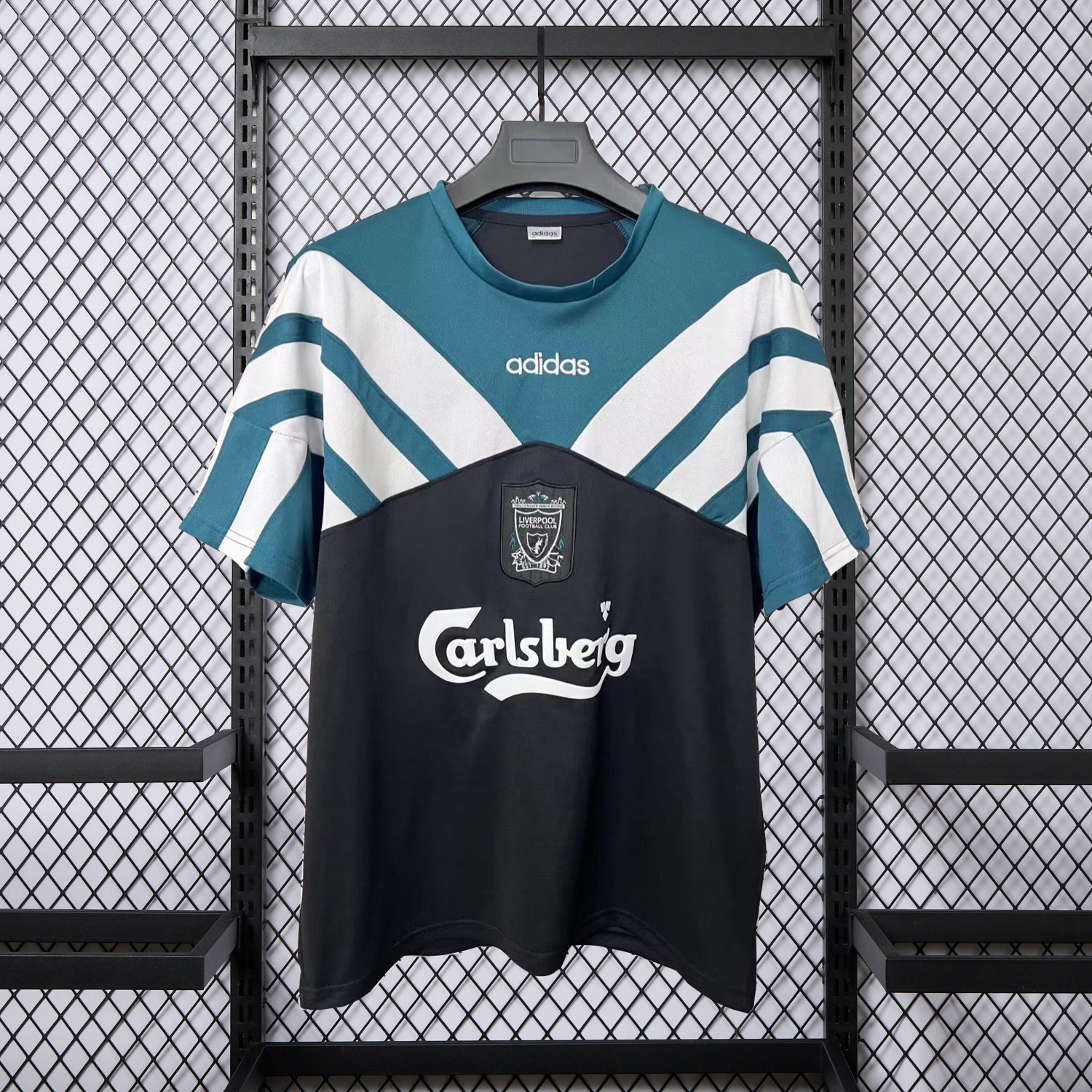 Retro Liver.pool 1995-96 Green And Black Training Jersey - ManixJersey
