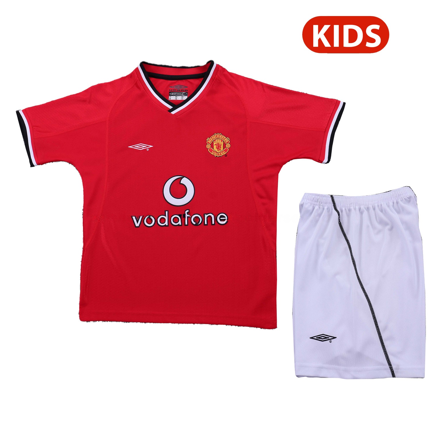 Retro Manchester United 2000-02 Home Kids Kit - ManixJersey