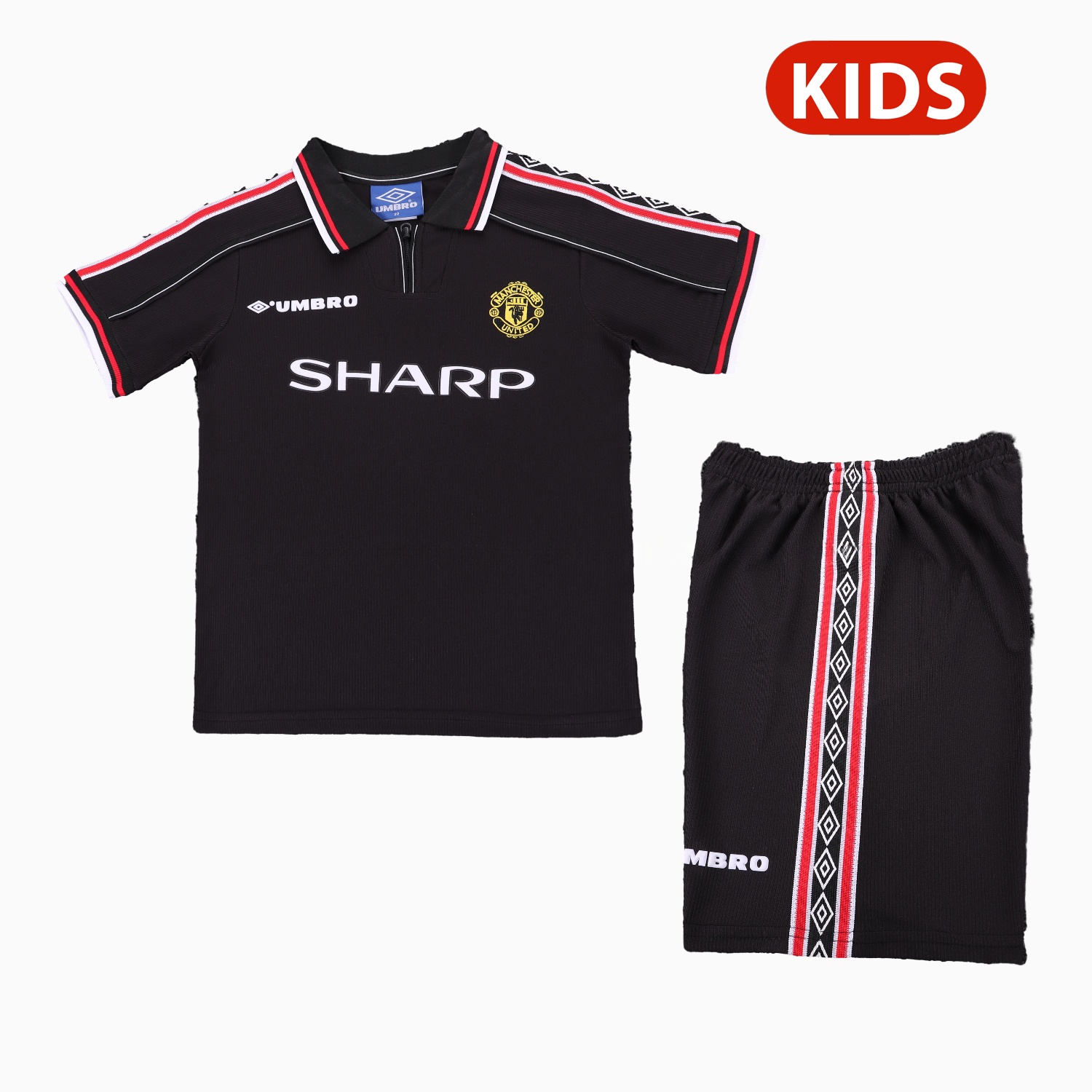 Retro Manchester United 1998-99 Away Kids Kit - ManixJersey