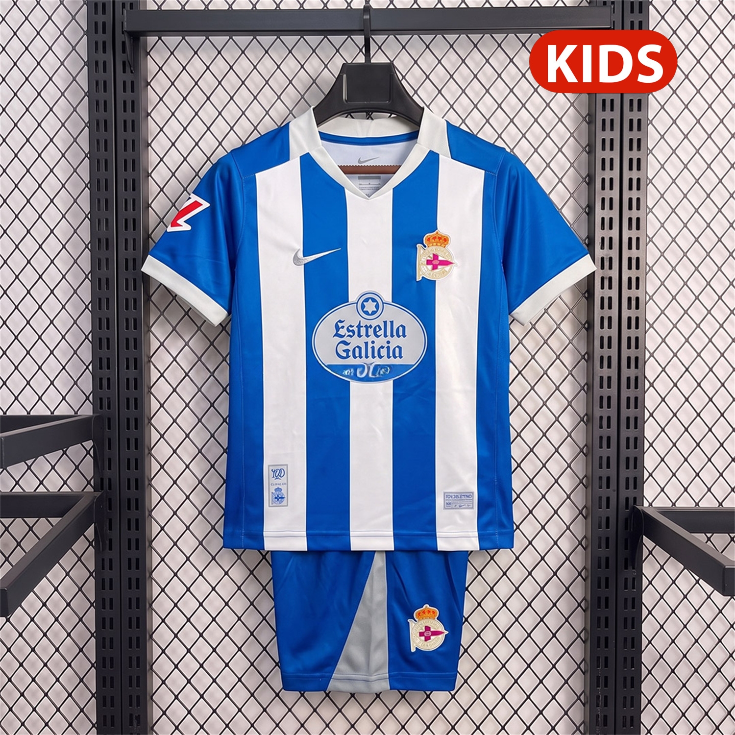 Deportivo de La Coruna 26-27 Home Kids Kit - Fans Version - ManixJersey
