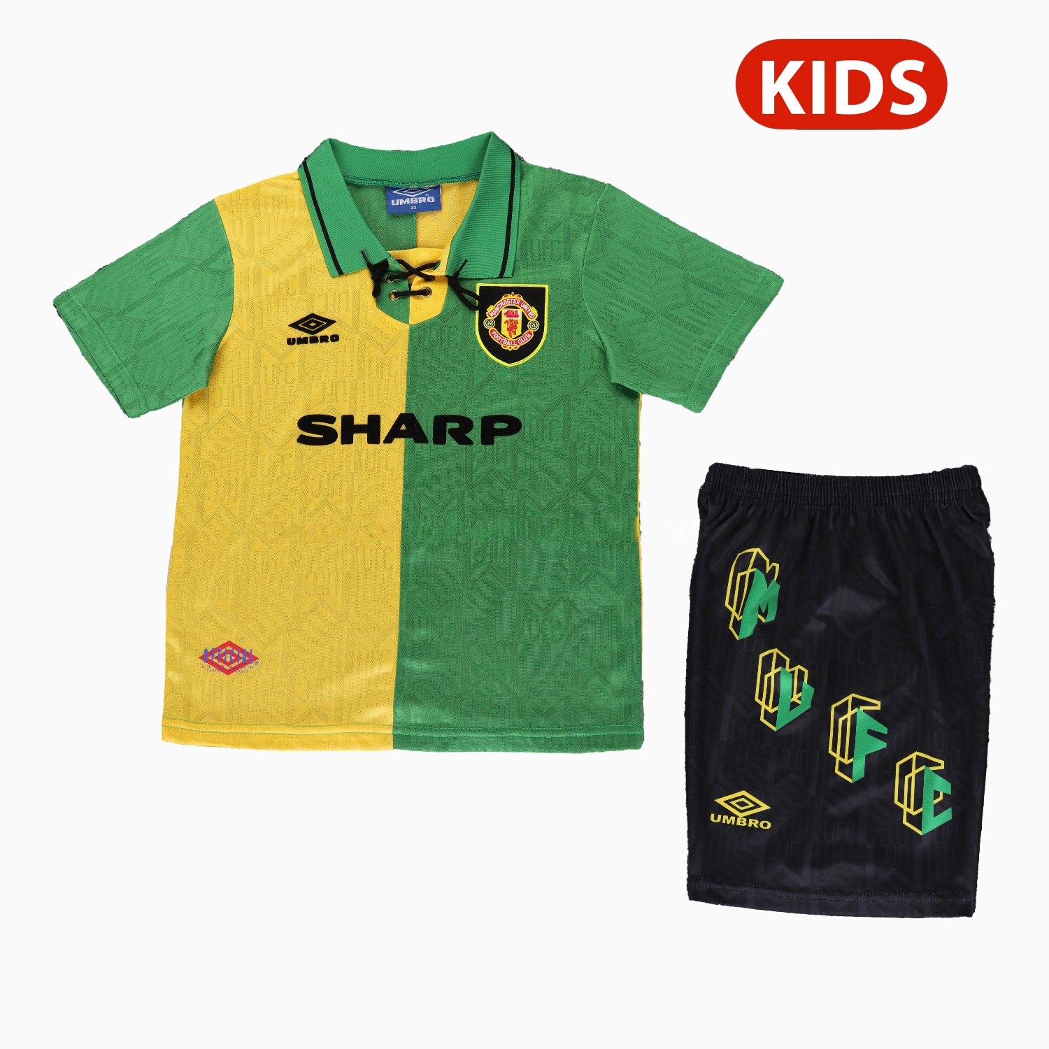 Retro Manchester United 92-94 Away Kids Kit - ManixJersey