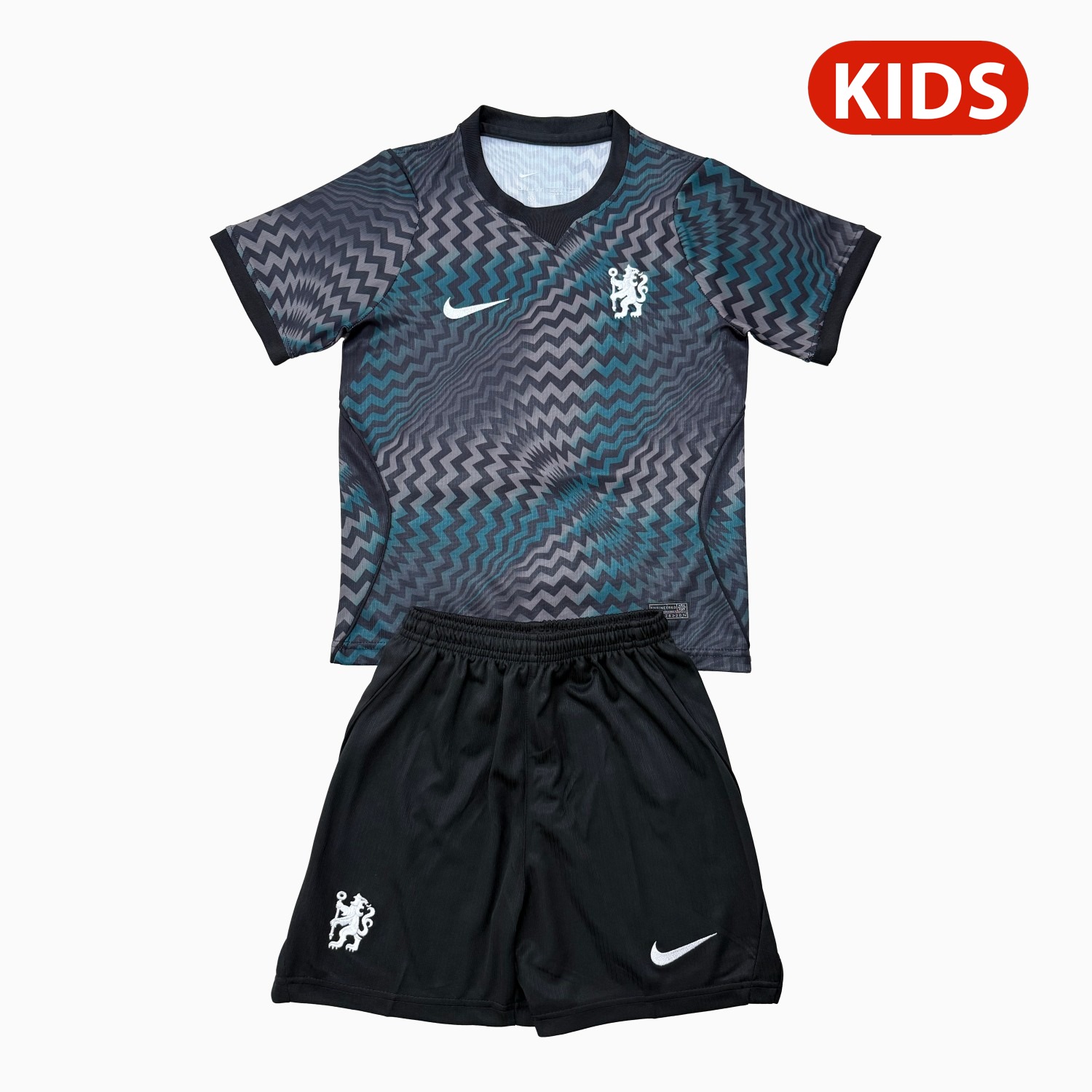 C.H.E.L.S.E.A 26-27 Black Goalkeeper Kids Kit - ManixJersey