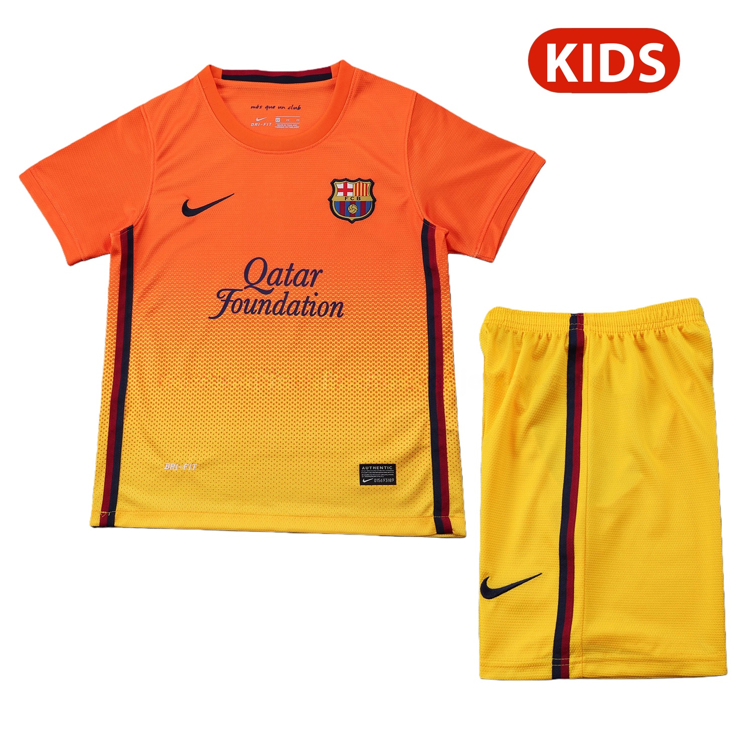 Retro Barcelona 2012-13 Away Kids Kit - ManixJersey