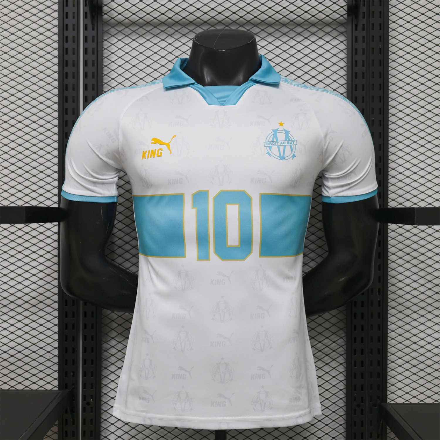 Marseille 25-26 Retro Style White Jersey -Player Version - ManixJersey